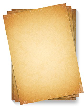 100 x Briefpapier Motivpapier DIN A4 Beidseitig Vollflächig - Vintage Retro altes Papier