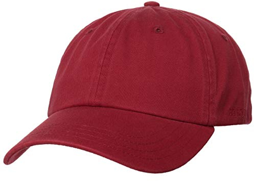 Stetson Rector Basecap Damen Herren Baumwollcap Sonnenschutz UV-Schutz 40+ Größenverstellbar Baseballcap Sommer Winter Bordeaux One Size