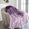 PAVILIA Violette Ombré-Fleece-Überwurfdecke für Couch, weiche Flanelldecke für Sofa, Schlafzimmer, Plüsch, leicht, hell-Lavendel-Flieder, Farbverlauf, gemütlich, Mikrofaser, dekorativer