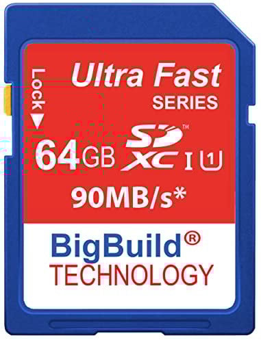 64GB 90MB/s Memory Card For JVC GZ R440D Camcorder, Class 10 SDXC