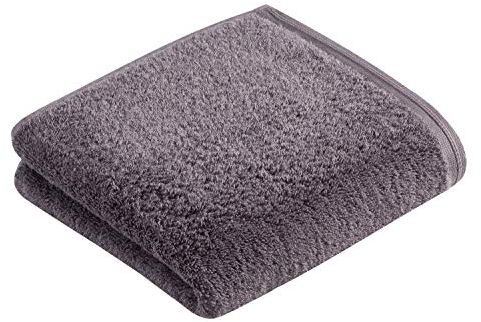 Vossen Vegan Life Handtuch 50 x 100 cm dunkelgrau