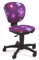TOPSTAR Kinderdrehstuhl Ergokid 15 Jet Blumen lila mit Hartbodenrollen