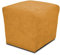 DOMO. collection Polsterhocker Bob, Sitzhocker, Sitzwürfel, Fußhocker, 46 x 46 x 43 cm (BxTxH), Webstoff in gelb (Mango)
