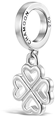 CHAMOON® Charms 925 Sterling Silber Schmuck-Anhänger für CHAMOON Damen Lederarmbänder | Charms sitzen rutschfest auf dem Armband | Rhodinierung schützt vor Verfärbung & sorgt für tollen Glanz