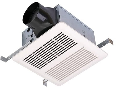 KAZE APPLIANCE SNP100 | 100 CFM | 0.8 Sone | No Attic Access Required Bathroom Ventilation Exhaust Extractor Fan