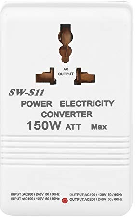 Adaptateur de convertisseur de Tension SW-S11 150W Convertisseur de Tension élévateur/abaisseur Double transformateur 220V à 110V/110V à 220V Prise CN, idéal pour Voyager n'importe où
