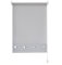Square Eyelet Windows Roller Blinds Polyester Fabric, Easy Fit Trimmable, Home, Office, Blind with Metal Tube and Child Safe Fittings (Width 180cm x Length 165cm, Light Filtering Shade, Light Grey)