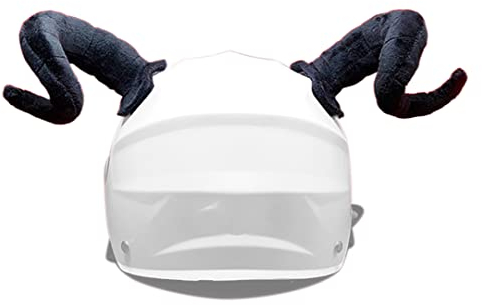Gebogene Helm-Hörner Helm Ohren Abdeckungen für Motorrad Fahrrad Ski Helme Helm Dekorationen für Snowboard Radfahren Schwarz