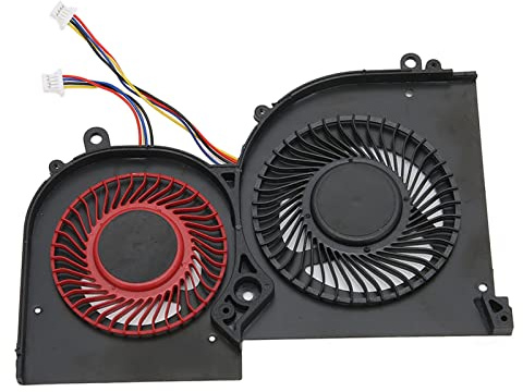 ASHATA CPU GPU Lüfter für MSI Gs65 MS 16Q2 für 16q2 CPU CW für 16q2 GPU CW, Laptop GPU Lüfter Ersatz, Laptop CPU GPU Kühler(Grafikkarte)