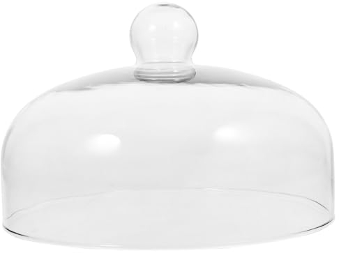 YARNOW Cheesecake Cheesecake Glass Cake Dome Cover Round Cake Display Dome Crystal Glass Dessert Cover for Home Kitchen 26cm Table Tray Decorative Tray