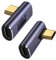 GELRHONR USB C 90 Grad Adapter 100W,Rechtwinkliger USB C Adapter 40gbps Stecker zu Buchse Konverter, Unterstützt 100 W, 8 K bei 60 Hz Video für Thunderbolt 4/3, USB4-2Pack,Gift for Family
