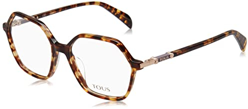 TOUS Damen Vtob31 Sonnenbrille, Shiny Brown/Yellow Havana, 52