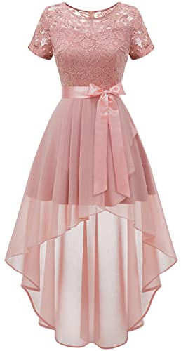 Wedtrend Abendkleid Kleider Abschlussball Rose Cocktailkleid Damen Kurz Abendkleid Damen WT0209 Blush 3XL