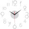 URPIZY 3D Rahmenlose Wanduhr, Moderne DIY Wanduhr Abnehmbare Wandaufkleber Leise Uhren Große Uhr Dekoration für Wohnzimmer Schlafzimmer Home Decor