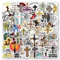 Kreuze Aufkleber 60 Stück Vinyl Funny Bibel Aufkleber für Wasserflaschen Laptop Skateboard Scrapbook Gepäck Auto Motorrad Handy Telefon,Wasserdicht Jesus Kreuze Stickers für Kinder Teenager Mädchen