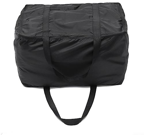 Grill-Aufbewahrungstasche, schwarz, tragbar, wasserdicht, große Kapazität, Tragetasche, geeignet für Grill, Camping, Outdoor, Reisetasche