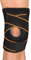 DRUNA Rodillera Meniscos Ligamentos de Neopreno con Disco de Gel y Correas de Compresion Deportiva Negro-Naranja