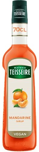 Mathieu Teisseire Mandarinen-Sirup, Für Getränke, Erfrischungsgetränke, Cocktails und Desserts, 70cl Flasche