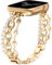 Perlenarmband, kompatibel mit Apple Watch, 38 mm, 40 mm, 41 mm, 42 mm, 44 mm, 45 mm, für Damen und Mädchen, modisches handgefertigtes Armband, elegantes Armband, niedliches Schmuckband für iWatch
