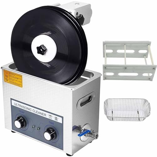 PixCy Ultraschallreiniger 6l, professioneller Ultraschallreiniger 180 W, digitaler Ultraschallreiniger mit Displayheizung auf 80 Grad für Schmuck, Labor, Dental, Industriegeräte,220V