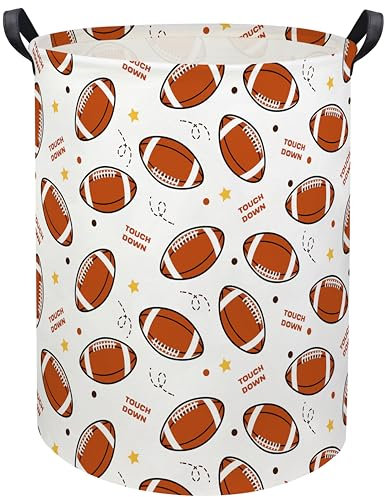 HIYAGON Football Kids Laundry hamper Baby Hamper for Nursery Boy Cute Kids Toys Storage Bin Organizer Football Room Decor for Home(Footballs)
