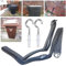 LTG PRO Out Door Bin Wheelie Wall Fence Holder Belt Strap No Rattling with Wall Hooks Garden Wind Storm Protector (Wall Strap)