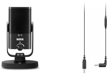 RØDE NT-USB Mini Studio-Quality Condenser USB Microphone + SC16 USB-C to USB-C Cable (300mm - Android and Mac Compatible) for Podcasting, Streaming, Gaming, Vocal and Instrument Recording
