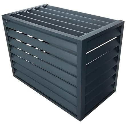 DJJYCTNM Sichtschutzzaun Klimaanlagenabdeckung im Freien, Raumteiler-Mülleimergehäuse aus Aluminiumlegierung,Versteckter Klimaanlagenständer Blumenständer,Schutzgitter für Klimaanlagen und Wärmepumpen