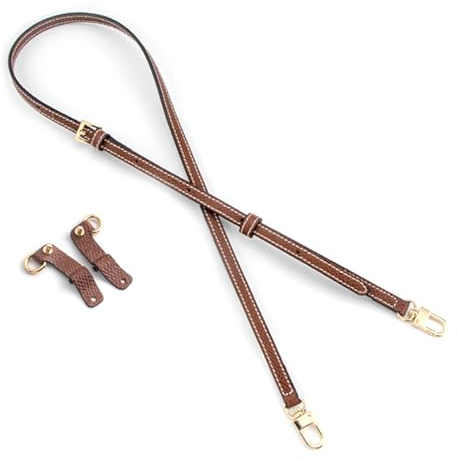 YANINEE Echtes Leder Schulterriemen, Schultergurt für Longchamp Tasche Damen, Verstellbare Ersatz Crossbody Tasche Strap