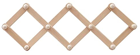 Garderobenhaken Wandmontierter Einziehbarer Akkordeon-Kleiderhaken Aus Holz, Wandgarderobe Für Den Badezimmereingang, Schlafzimmer, Büro, Küche, Huthaken Wandgarderobe Für Flure ( Color : Wood color ,