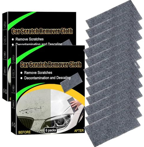 Original Nano Sparkle Tuch Auto Kratzer - Breath Green Car Scratch Remover, Tuch für Reparatur Von Leichten Kratzern (2 Boxen)