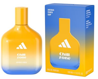 adidas Vibes Chill Zone Eau de Parfum, Per tutti, Rilassante e confortevole, Profumo a lunga durata, Lavanda e Vaniglia 100 ml