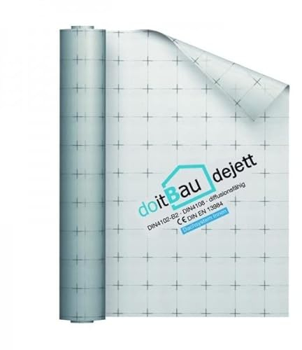 Dampfbremsfolie dejett 2-1,5 m x 50 m Dampfbremse Dampfbremsbahn Dachbahn Innenausbau atmungsaktiv Vlies 95 g/m²