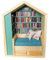 generic Einfach zu bedienendes Holzhaus-Bauset, stabile Materialien Holzdekorationsset, einfache Installation Miniatur-Bibliotheksset, Themendekoration Holzhausmodell für und Mädchen