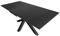 SAM Keramiktisch Millie | 180 x 90 cm | ausziehbar auf 220 cm | Farbe: dunkelgrau matt | Spider-Gestell Metall schwarz | pflegeleichter Esstisch/Esszimmertisch