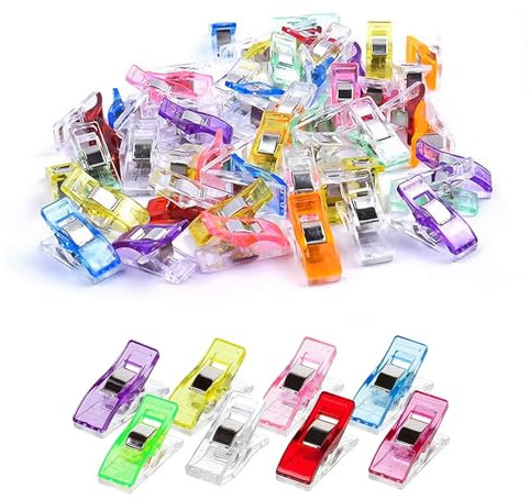 40 Pcs Plastic Sewing Clips for Fabric, Quilting, Dressmaking, and Crafting