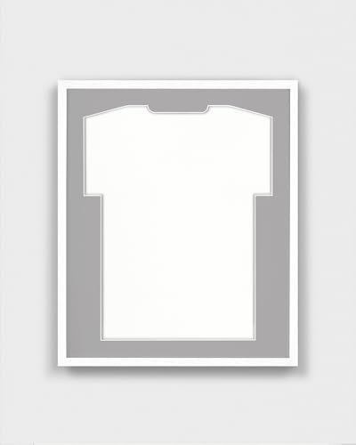 ARTIS - Bilderrahmen für Trikot - Trikotrahmen Fußball aus Holz - Objektrahmen 52,5x62,5x3 cm - Handball, Volleyball Trikot Rahmen – Jersey Frame für Sporttrikots – Frametheshirt Basic Weiss