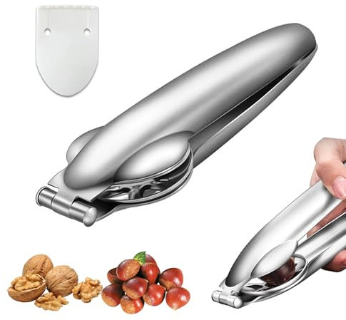 langyoujia Pince à Châtaigne en Acier Inoxydable, Pince à Châtaigne, Pince à Châtaigne Multifonctionnelle, Pince à Châtaigne, Ustensiles de Cuisine Fruits Séchés Châtaigne Noix Décorticateur