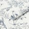 Yomshi Selbstklebende Tapete Blau und Weiß Tapete 44CM×10M Blumen und Vögel Klebefolie Verdicken Möbelfolie DIY Blumentapete Vinyl Wandtapete Dekorfolie Wohnzimmer Schlafzimmer