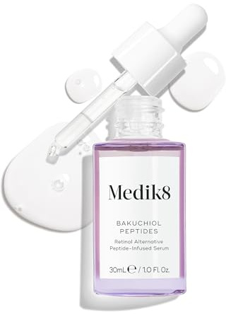 Medik8 Bakuchiol Peptides, Retinol Alternative Peptide-Infused Serum - 30ml | 1.25% Bakuchiol, Plant-Based Retinol Alternative, Pregnancy-Friendly, Targets Multiple Signs of Ageing