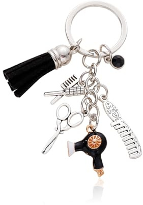 Schlüsselanhänger Kreativer Metall-Friseur-Schlüsselanhänger, Geschenkidee für Friseure, Rucksack-Anhänger