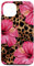 Luxury Summer Leopard And Pink Hibiscus Flower Floral Case for iPhone 13