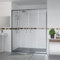 Aquariss 1600x700mm Shower Enclosure Wetroom Cubicle Chrome with 1600mm Sliding Double Shower Screen Doors 6mm Easy Clean Glass, Anthracite SMC Anti Slip Shower Tray and Free Waste