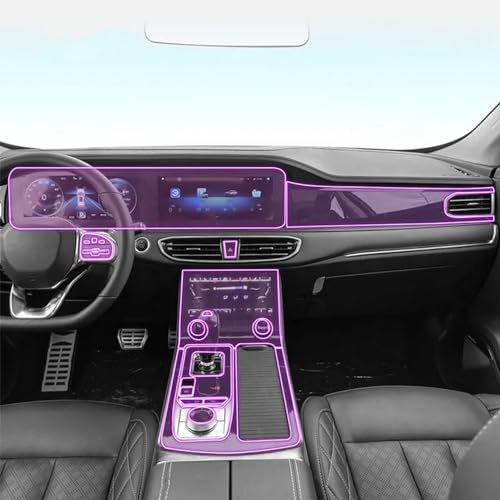 ZzYyyJie GPS Transparent Displayschutzfolie für Jetour X95 2020-2023 Navi Folie Gehärtetes Glas Schutz Auto Folie Zubehör Kratzfest,D/LHD