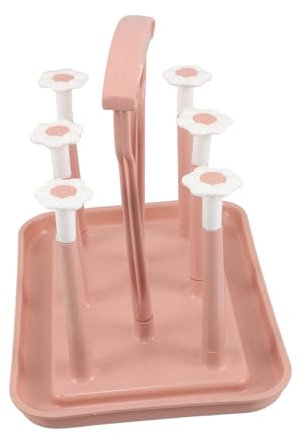 LOPUNER Babyflaschen Trockengestell Platzsparender Becherhalter für Wasserflaschen Tee Wandmontierbar oder Tischgestell Design für Zuhause