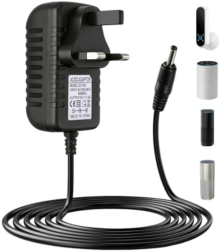 Auravale 21W 15V 1.4A Power Adapter Charger for Alexa Echo 1st 2nd Gen | Alexa Power Cable Alexa Plug 100 240 AC Adapter Replacement Echo Plus Echo Show 1st Gen Fire TV 2nd Gen Echo Look Echo Link