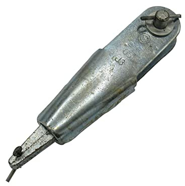 6MM-8MM Zinc Plated Rope Socket with Wedge and Pin - Termination Wire Jaw