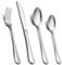 Cutlery Set, 16 Piece Stainless Steel Flatware Silverware Set with Knife Spoon Fork, Service for 4 - Mirror Polish & Dishwasher Safe