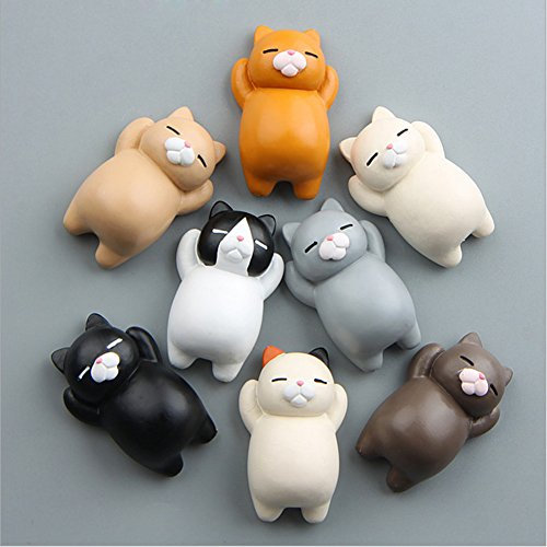 WFZ17 Gadgets&Accessories 3D-Cartoon-Katze, lustiger Kühlschrank-Aufkleber, Kühlschrank-Magnet, Heimdekoration, Geschenk