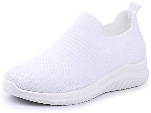 IDEAL ONLINE Womens Walking Shoes Fashion Running Sneakers Breathable Lightweight Shock Absorbing Sport Cross Trainer Shoe